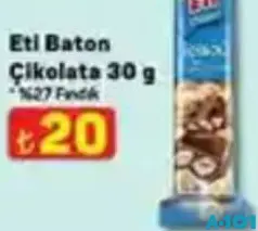 ETİ BATON ÇİKOLATA 30 G